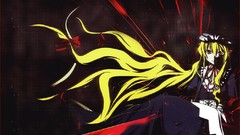 Hats blondes anime girls brown eyes touhou yakumo yukari