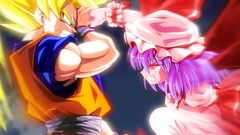 Hats blondes anime girls remilia scarlet touhou son goku 