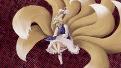 Hats blondes anime girls short hair touhou animal ears tails 