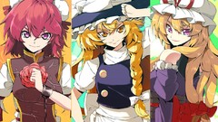 Hats blondes long hair anime girls short hair braids yellow 