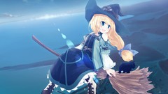 Hats blondes witches touhou kirisame marisa video games