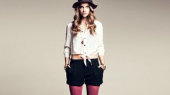 Hats blue eyes brunettes models barbara palvin