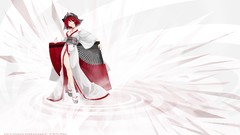 Hats fans anime girls touhou saigyouji yuyuko redheads video 