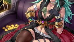 Hats gloves coat chains belts bracelets anime girls goggles 