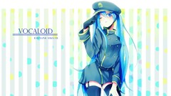 Hats long hair anime girls uniforms hatsune miku vocaloid wink 