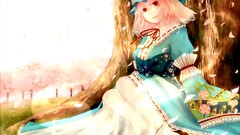 Hats pink hair anime girls short hair touhou saigyouji yuyuko 