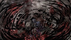 Hats red eyes blue hair long hair touhou hinanawi tenshi