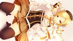 Hats Ribbons blondes skirts long hair mahou shoujo madoka 