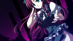 Hats Ribbons long hair blue eyes touhou hong meiling redheads 