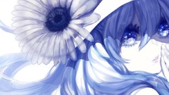 Hats Tom monochrome long hair anime girls hatsune miku vocaloid 