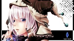 Hats white hair purple eyes