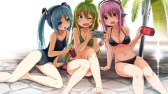 Hatsune miku cleavage megurine