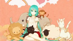 Hatsune miku twintails vocaloid