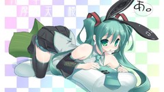 Hatsune miku vocaloid animal ears detached sleeves