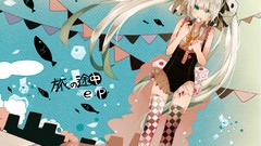 Hatsune miku vocaloid animal ears thigh highs bunny ears