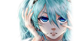 Hatsune miku vocaloid artwork Simple Background Migikata no Chou