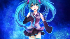 Hatsune miku vocaloid bare shoulders detached sleeves