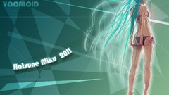 Hatsune miku vocaloid bikini
