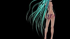 Hatsune miku vocaloid bikini