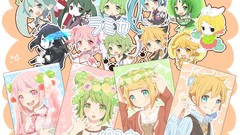 Hatsune miku vocaloid black rock shooter kagamine len kagamine 