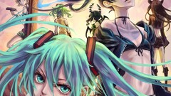 Hatsune miku vocaloid black rock shooter kagamine rin 