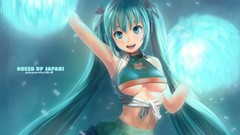 Hatsune miku vocaloid cheerleaders