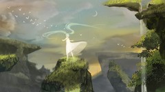 Hatsune miku vocaloid green hair twintails