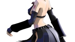 Hatsune miku vocaloid heterochromia Simple Background detached 