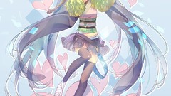 Hatsune miku vocaloid Japanese clothes thigh highs