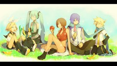 Hatsune miku vocaloid kagamine len kagamine rin meiko Kaito 