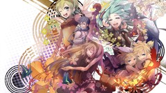 Hatsune miku vocaloid kagamine len kagamine rin meiko kamui 