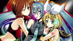 Hatsune miku vocaloid kagamine rin meiko pixiv