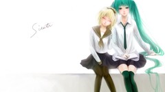 Hatsune miku vocaloid kagamine rin soft shading