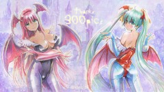 Hatsune miku vocaloid megurine luka crossovers Darkstalkers 