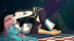 Hatsune miku vocaloid megurine luka detached sleeves