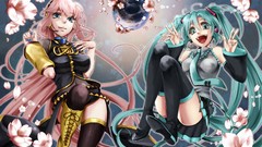 Hatsune miku vocaloid megurine luka detached sleeves