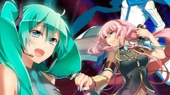 Hatsune miku vocaloid megurine luka detached sleeves Kaito 