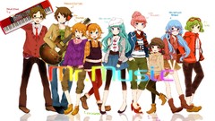 Hatsune miku vocaloid megurine luka kagamine len kagamine rin 