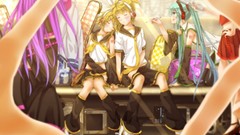 Hatsune miku vocaloid megurine luka kagamine len kagamine rin 