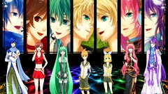 Hatsune miku vocaloid megurine luka kagamine len kagamine rin 