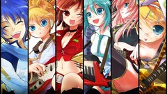 Hatsune miku vocaloid megurine luka kagamine len kagamine rin 