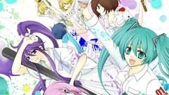 Hatsune miku vocaloid megurine luka kagamine len kagamine rin 