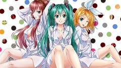 Hatsune miku vocaloid megurine luka kagamine rin