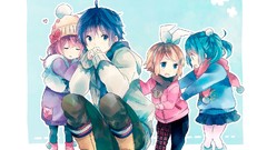 Hatsune miku vocaloid megurine luka kagamine rin Kaito 