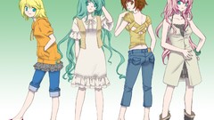 Hatsune miku vocaloid megurine luka kagamine rin meiko