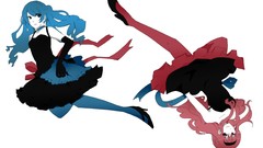 Hatsune miku vocaloid megurine luka Simple Background