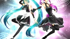 Hatsune miku vocaloid megurine luka twintails