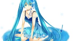 Hatsune miku vocaloid Simple Background