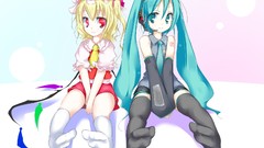 Hatsune miku vocaloid touhou flandre scarlet crossovers