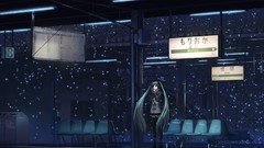 Hatsune miku vocaloid train stations